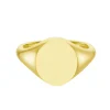 Yellow Gold Oval Signet Ring (12x10mm) – 9ct
