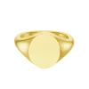 Yellow Gold Oval Signet Ring (14x11.5mm) – 9ct