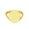 Yellow Gold Oval Signet Ring (16.5x14mm) – 9ct