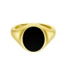 Yellow Gold Stone Set Black Onyx Signet Ring