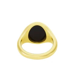 Yellow Gold Stone Set Black Onyx Signet Ring