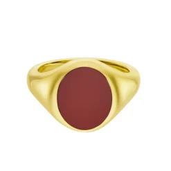 Yellow Gold Stone Set Cornelian Signet Ring