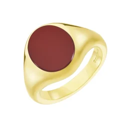Yellow Gold Stone Set Cornelian Signet Ring
