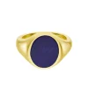 Yellow Gold Stone Set Lapis Lazuli Signet Ring
