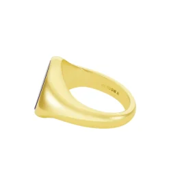Yellow Gold Stone Set Lapis Lazuli Signet Ring
