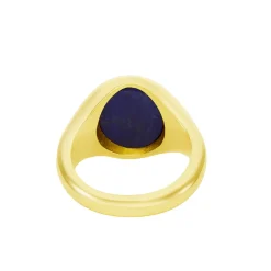 Yellow Gold Stone Set Lapis Lazuli Signet Ring
