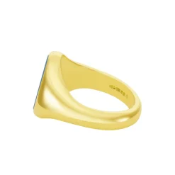 Yellow Gold Stone Set Sardonyx Signet Ring