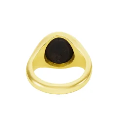 Yellow Gold Stone Set Sardonyx Signet Ring