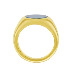 Yellow Gold Stone Set Sardonyx Signet Ring